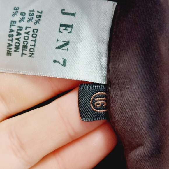 New 7 For All Mankind Burgundy Coated High Waist Ankle Skinny Jeans P3968 - Picture 9 of 11